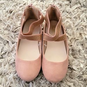Girls size 10 pink flats